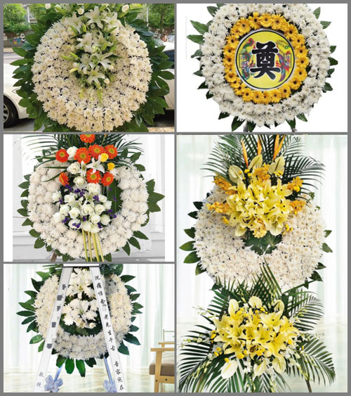 山东青岛莱西市院上镇中朱东村花圈速递